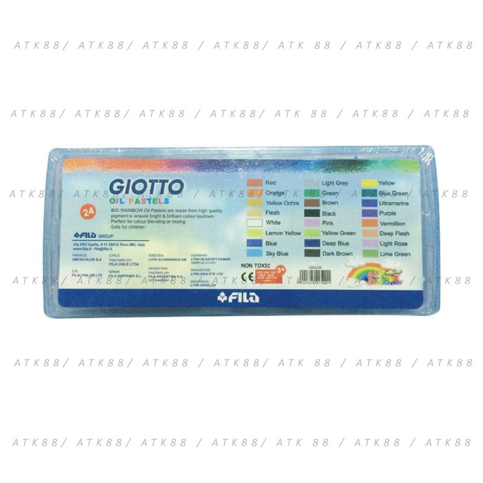 

[COD] Giotto Oil Pastel 24 Warna Set Big Rainbow ( Crayon )