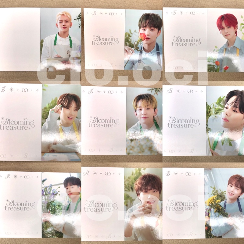 [Ready Stock] Postcard official treasure blooming apron junkyu haruto jeongwoo asahi yoshi yedam mas