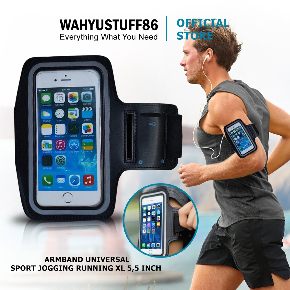 WS113 ARMBAND UNIVERSAL SPORT JOGGING RUNNING XL 5,5 INCH