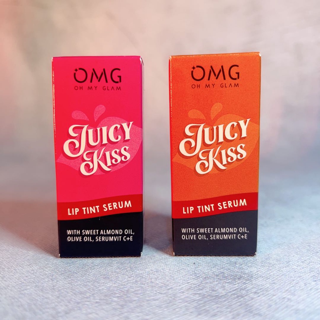 Juicy Kiss Lip Tint Serum by OMG | Serum Bibir | Lip Tint | Tint Serum | BPOM Oh My Glow Glam 100% ORIGINALL