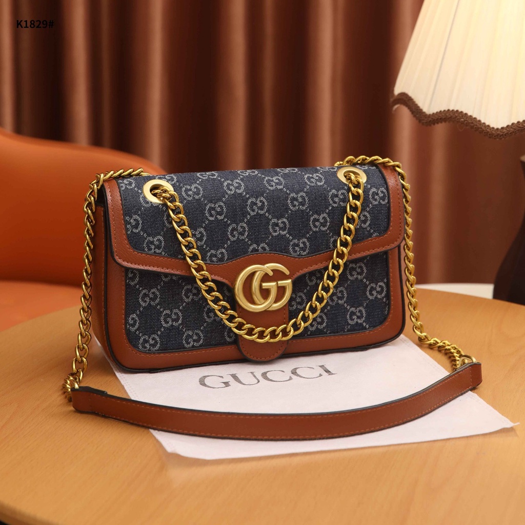 GC GG Canvas Shoulder Bag 1829