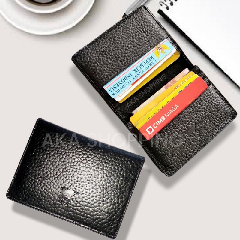 Dompet Kartu CardHolder Kulit Sapi Asli 100%