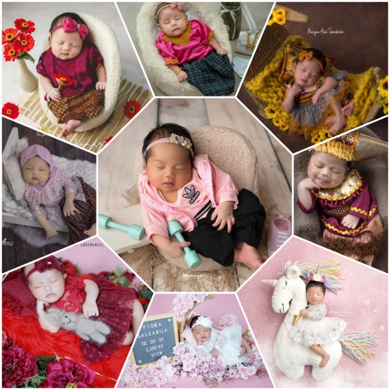 Edit Foto Bayi Ala Studio/Newborn/Jasa edit saja tanpa Cetak