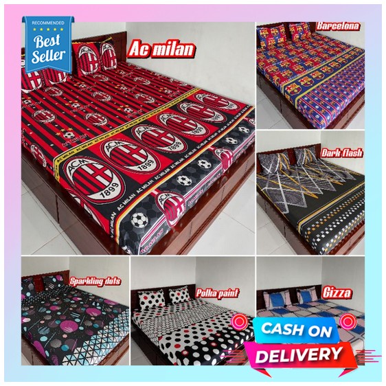 Sprei Fata Single 120 X 200 Cm - Desain - Random Motif X0T7 Best Seller Korean Bayar Ditempat Sprei 