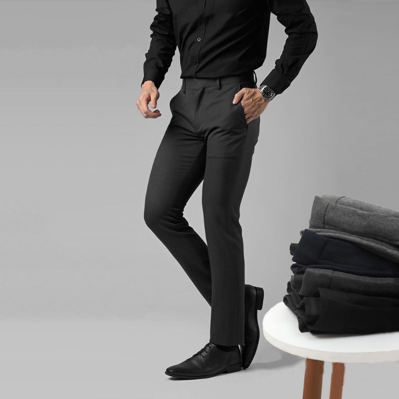 CELANA BAHAN DASAR FORMAL PRIA SLIMFIT SIZE 27 SAMPAI 38