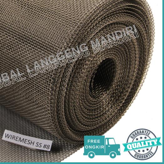 WIRE MESH 8 STAINLESS (304) 1MX1M / WIREMESH #8 AYAKAN STAINLESS - 0.4MM