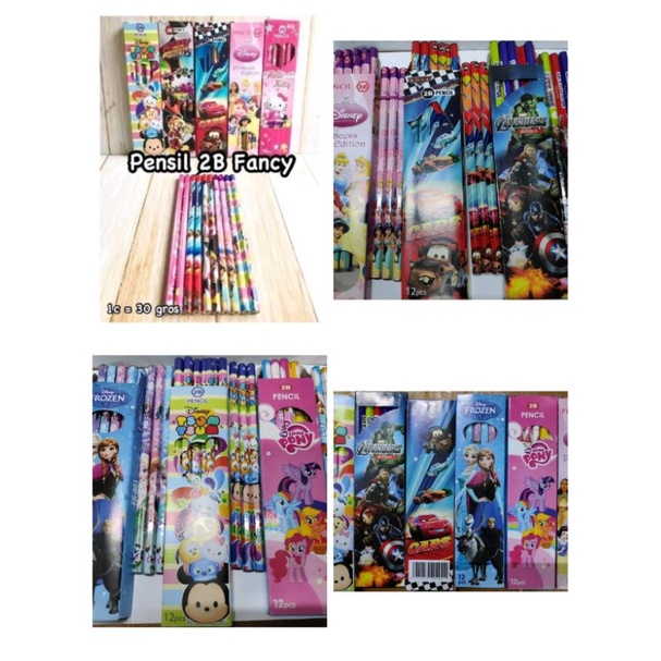 

PENSIL 2B KARAKTER FANCY ANIMASI KARTUN - Setara JOYKO - Motif Cowo