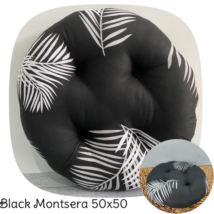 TERLARIS Bantal Duduk Premium, Alas Duduk Lesehan - Bulat 50x50cm /GORDEN JENDELA/GORDEN PINTU/GORDE