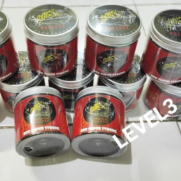 makanan pakan louhan Pelet Level3 Red Super Strong 100gr Pelet Louhan