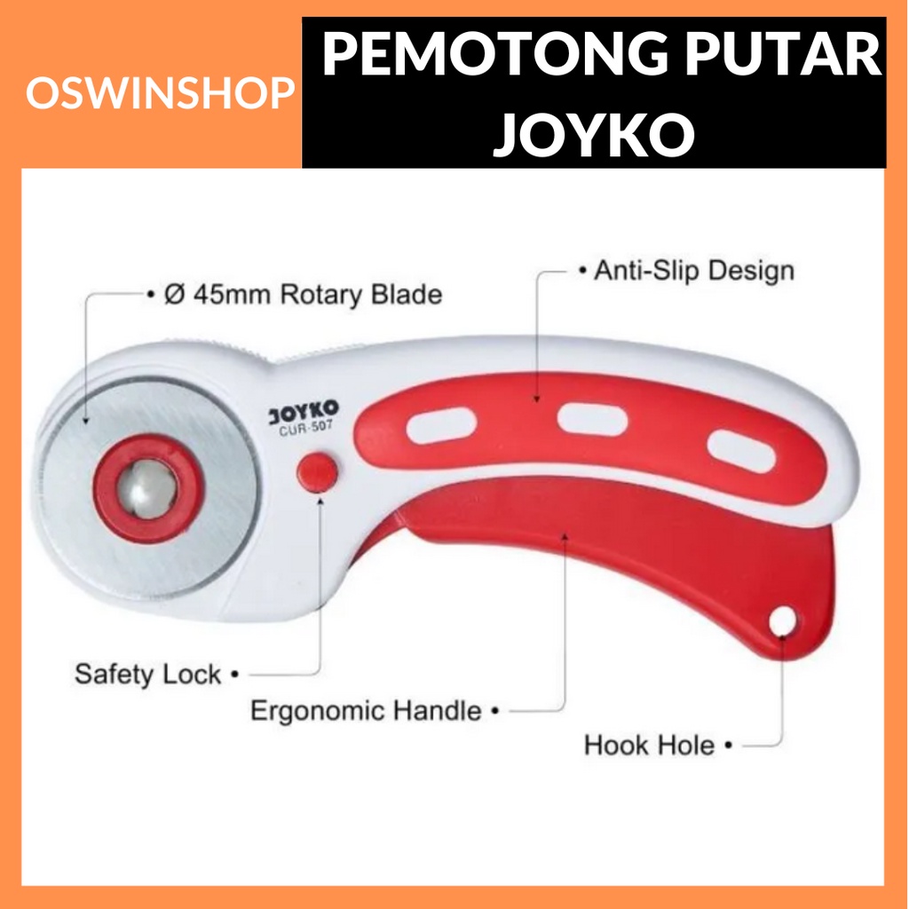 

ROTARY CUTTER JOYKO TANG PUTAR PEMOTONG KAIN KARDUS UKIR MULTIFUNGSI