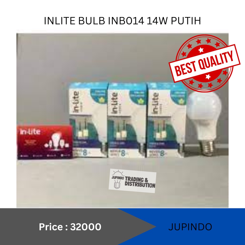 INLITE BULB INB014 14W PUTIH - inlite - inlite led - lampu led inlite