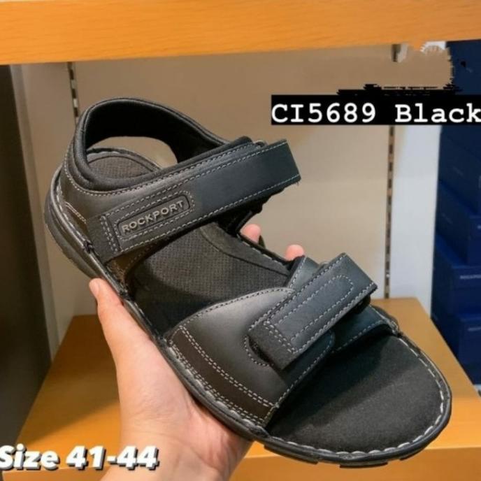 Sandal sepatu rockport pria Darwyan qtr strap Original