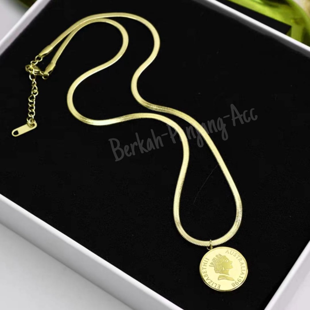 KALUNG MY QUEEN perhiasan super berkelas fashion korea anti karat dan anti luntur