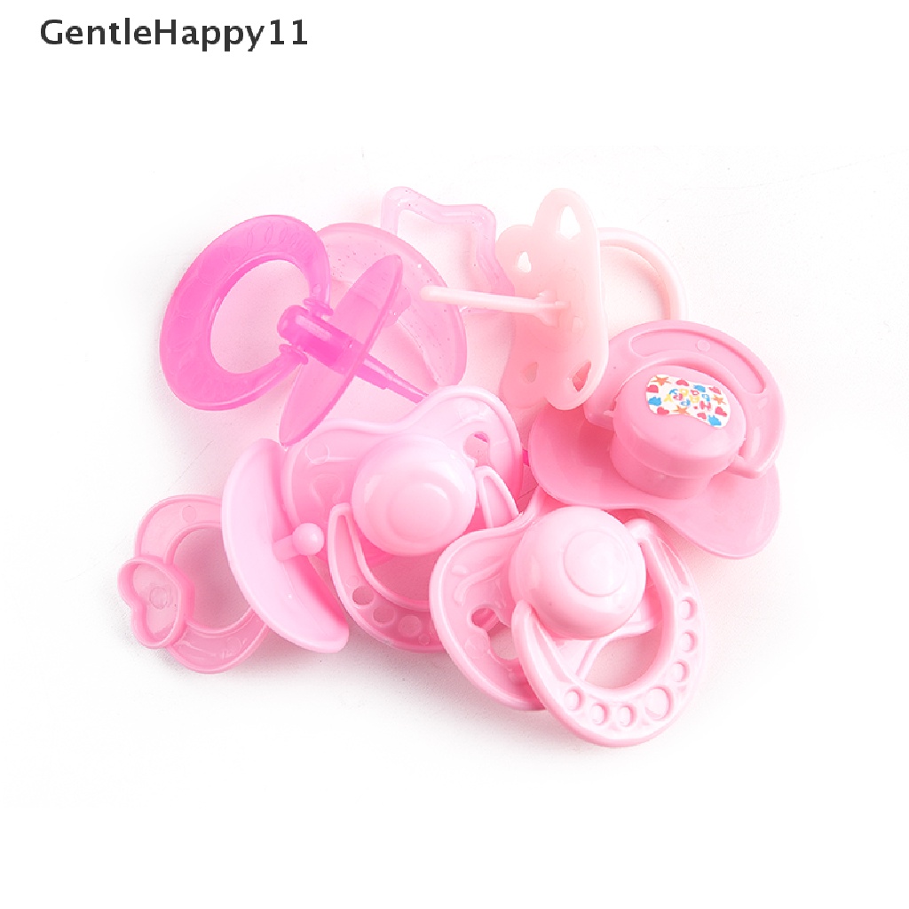 Gentlehappy 2Pcs Lovely Doll Dot Boneka Bermain Rumah Pasokan Rumah Boneka Dummy Nipple Mainan Anak id