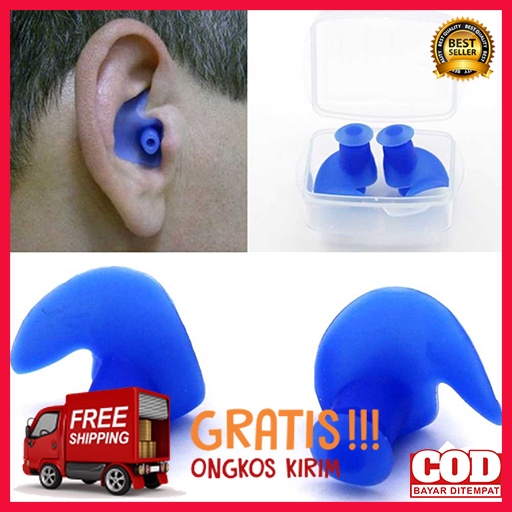 Penutup Telinga Ear Plug Renang Anti Air / penutup telinga renang / ear plug peredam suara / Penyumb