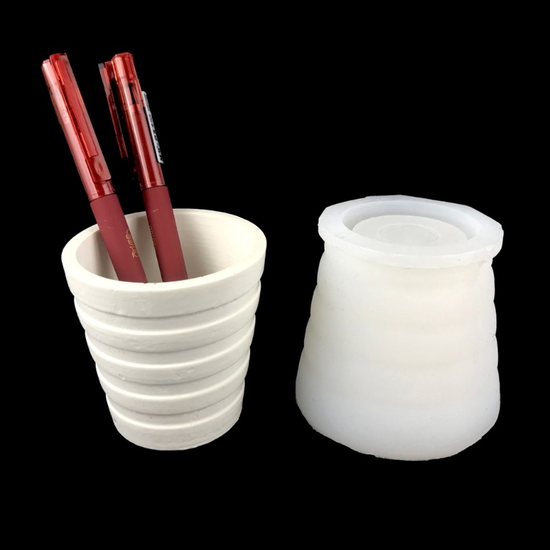 Siy Cetakan Resin Bahan Silikon Untuk Tempat Penyimpanan Kuas Makeup