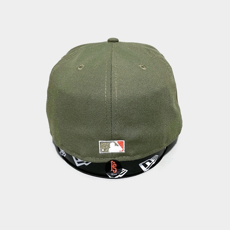 TOPI NEW ERA ORIGINAL 5950 50TH ANNIV LOS ANGELES ANGELS OLIVE UV ORAN