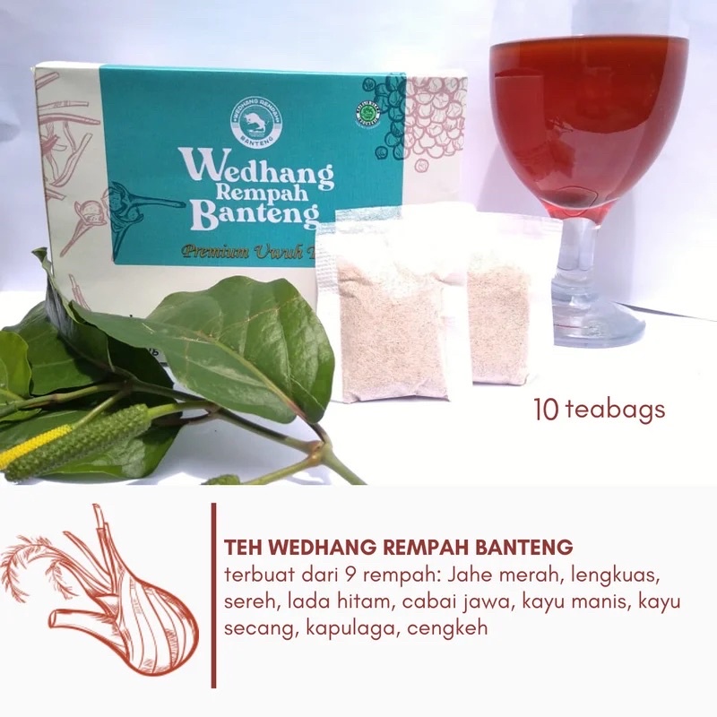 

Wedhang Bantheng TEH Rempah 10 Tea Bags