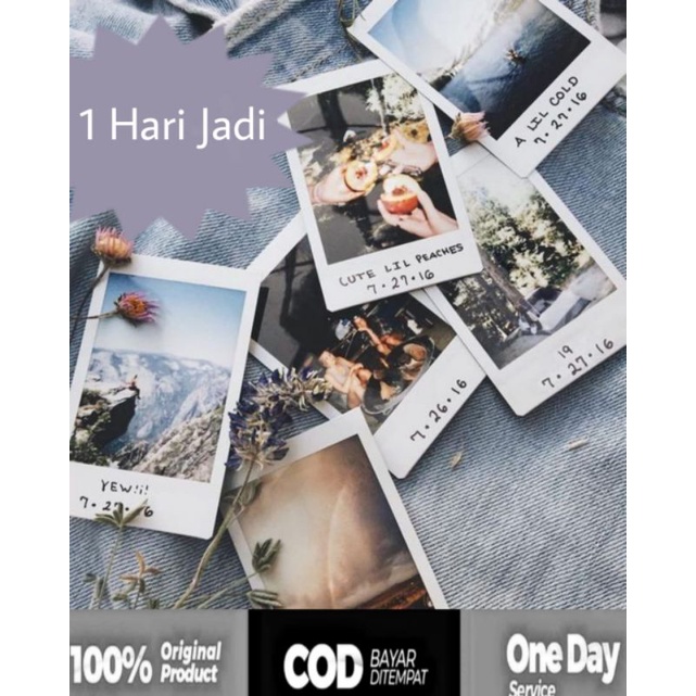 Foto Polaroid 2R 3R 4R Sehari jadi