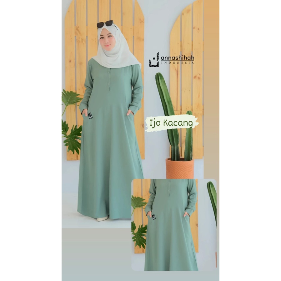 ABAYA ZUNEY ANNASIHAH BASIC CASUAL BUSUI SIMPLE DAILY TERBARU baju muslim polos reseller