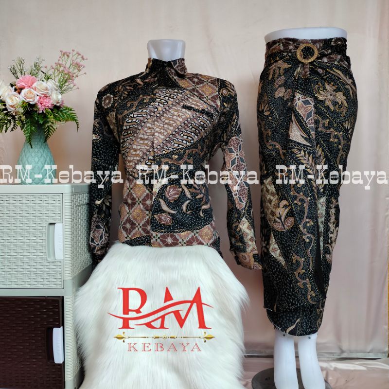 Baju Kemeja Batik Couple Rok Lilit Batik Kondangan