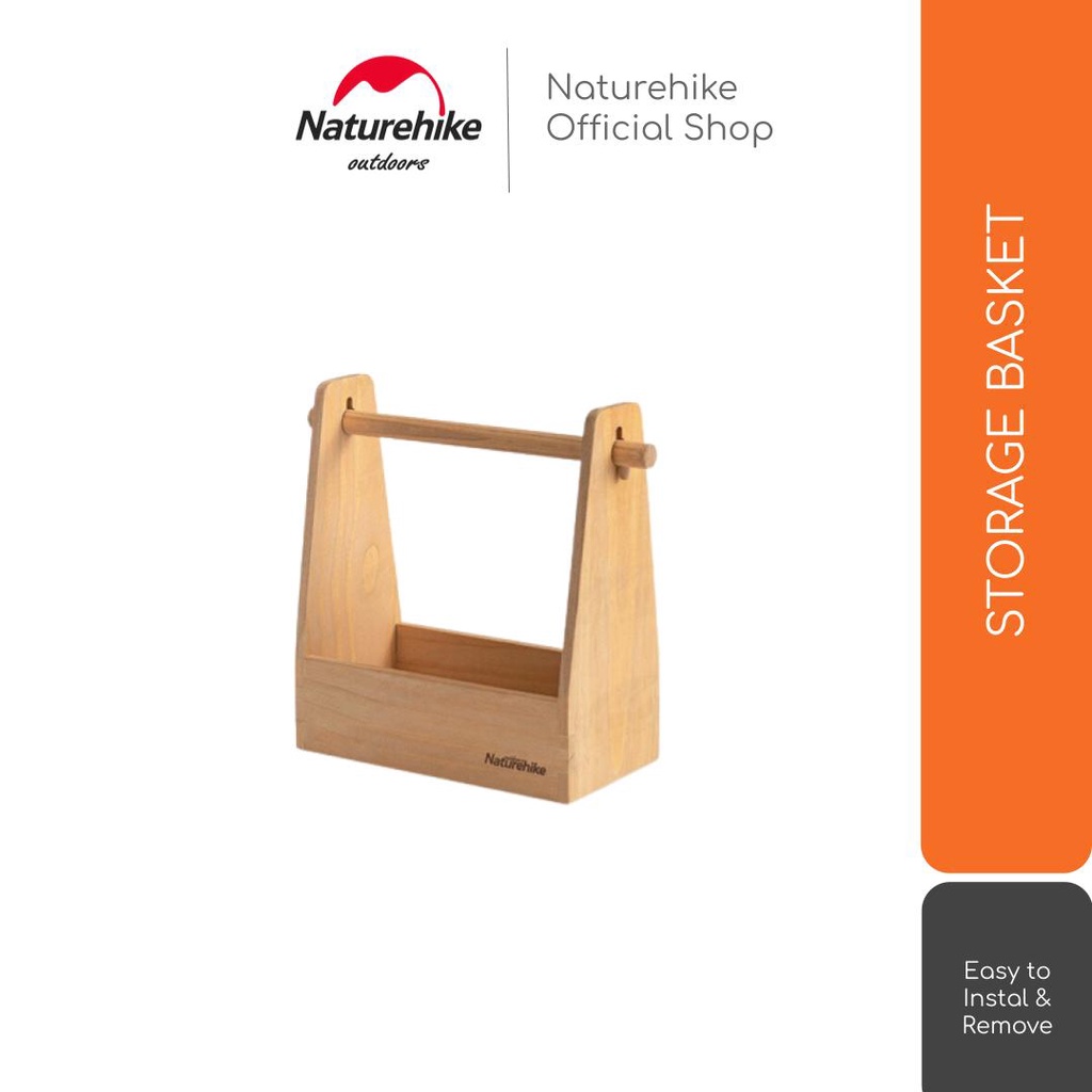 KERANJANG KAYU CAMPING / BBQ / MASAK / BUMBU NATUREHIKE NH20PJ007