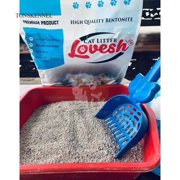 Pasir kucing lovesh 5,5lt 5 liter 5 ltr Bentonite top trex t-rex naughty tail tails