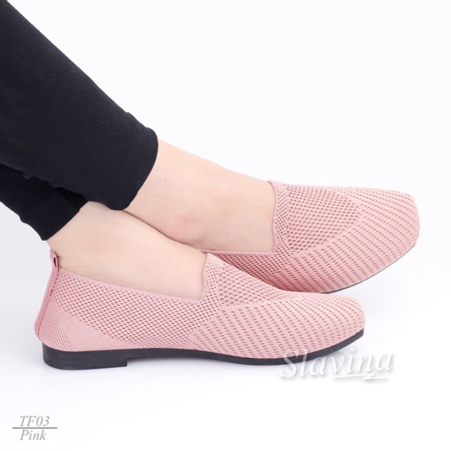 BIG SALE - Ivony Seivona - TF03 Sepatu Slip On Slavina Auliya Flat