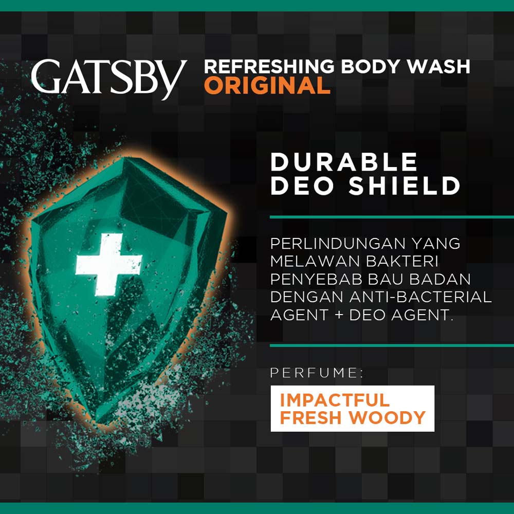 Ningrum - Gatsby Refreshing Body Wash Reguler Sabun Mandi Untuk Pria Body Wash Botol 100% Original - 9005