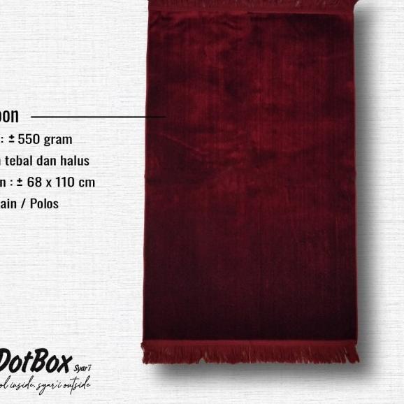 Sajadah Besar / Sajadah Polos Tebal / Sajadah Jumbo / Sajadah Turki - Cokelat