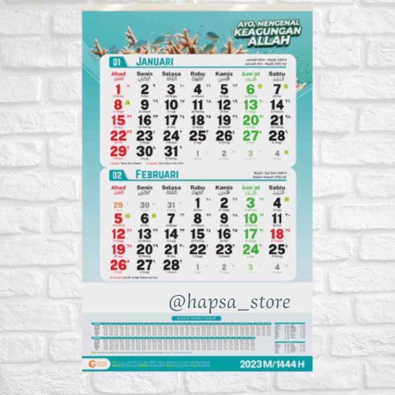 

Kalender Regional (Muslim) 2023 - Tim GIP