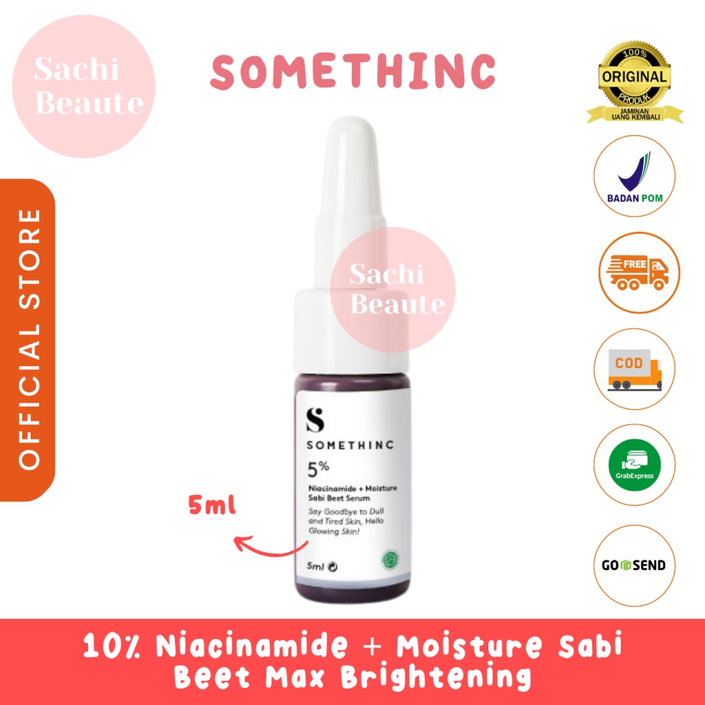 SOMETHINC 10% Niacinamide + Moisture Sabi Beet Max Brightening Serum 5ml Membantu Mencerahkan Warna Kulit dan Menyamarkan Noda Gelap