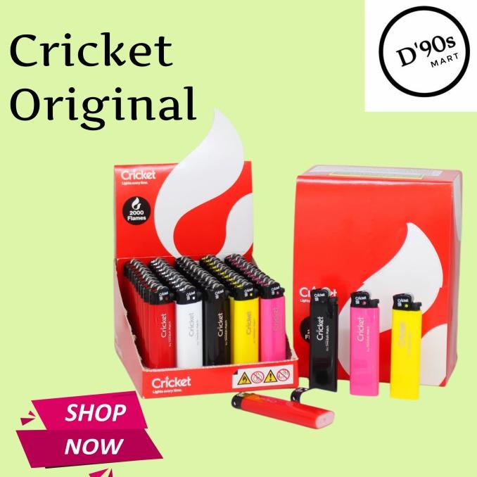 Jual Korek Api Gas Merk Cricket Original Pcs Shopee Indonesia