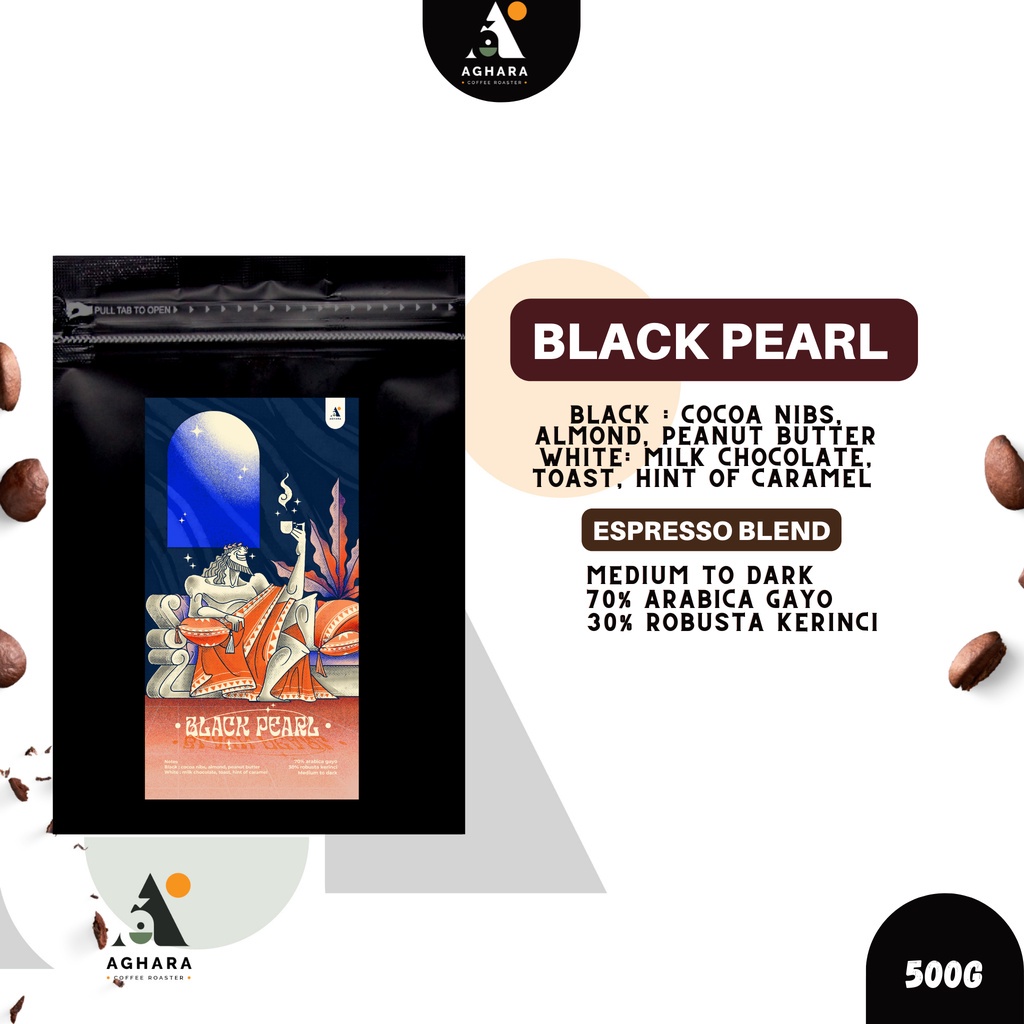 

Kopi Black Pearl 500 Gram - Aghara Coffee Roaster