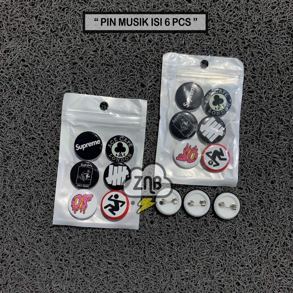 Pin Button Band Pin Brand Pin Motor Ukuran Pin 2,5 cm / 1 inch