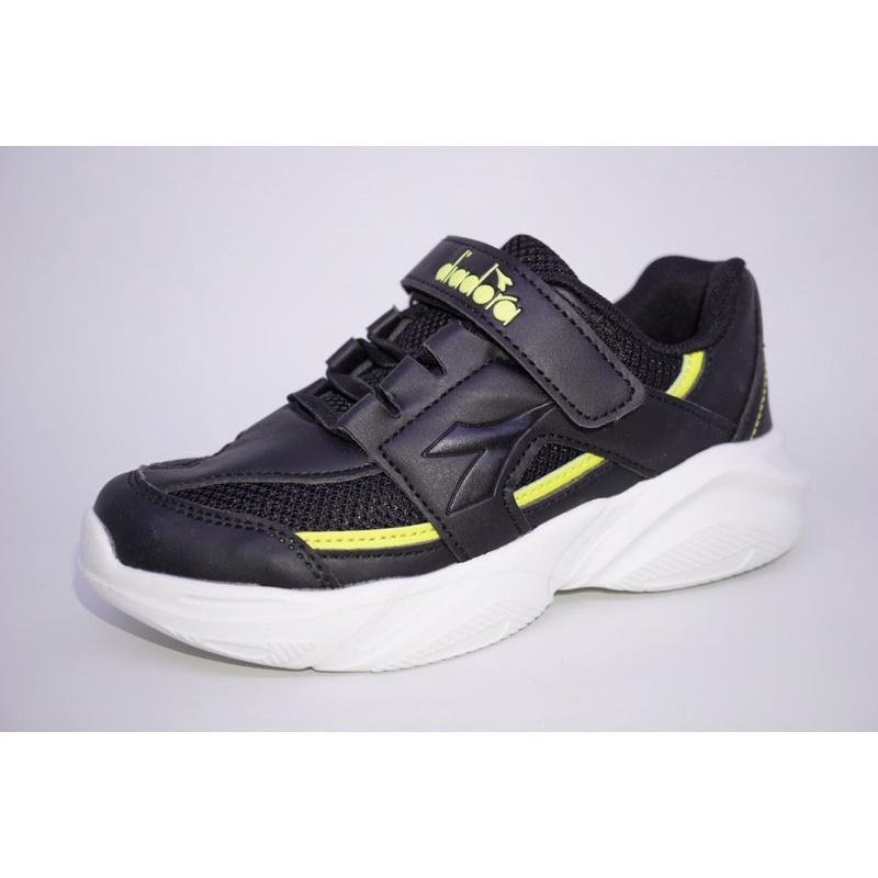 diadora eugene Jr boy’s sneakers -Black sepatu anak diadora