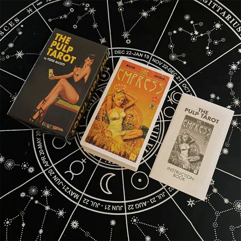 The Pulp Tarot 12x7cm include guide paper
