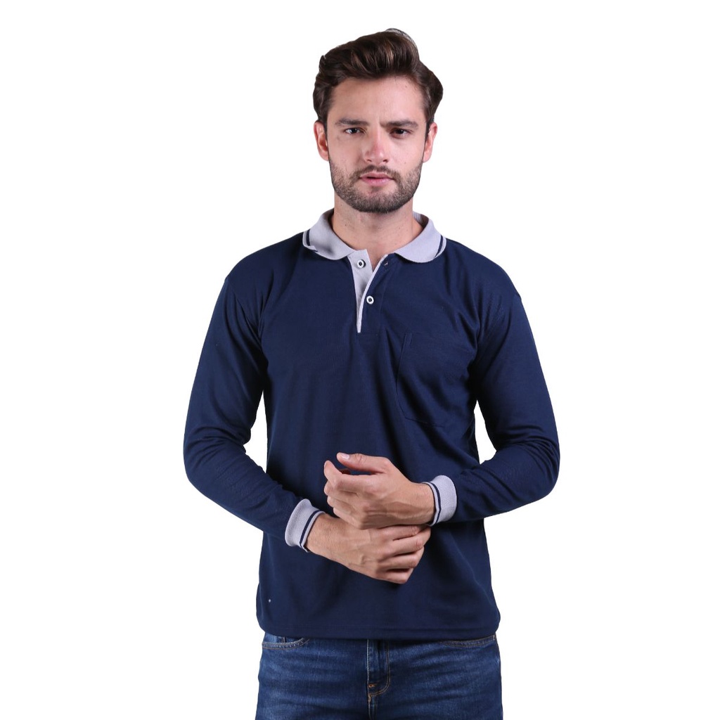 Kaos Panjang Polo Pria PLS 53