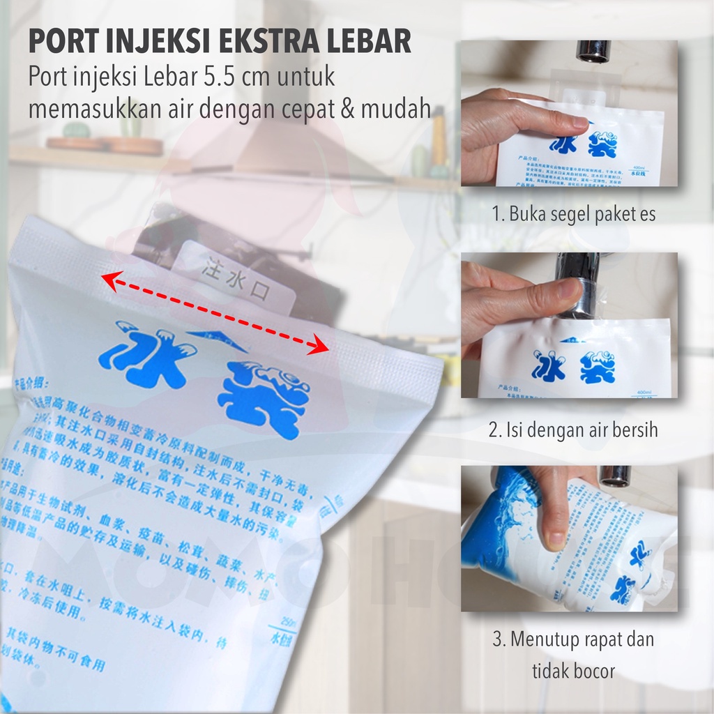 MOMO HOUSE Ice Gel Pack Ice Bag Praktis Ice Bag Dapat Di Dunakan Kembali