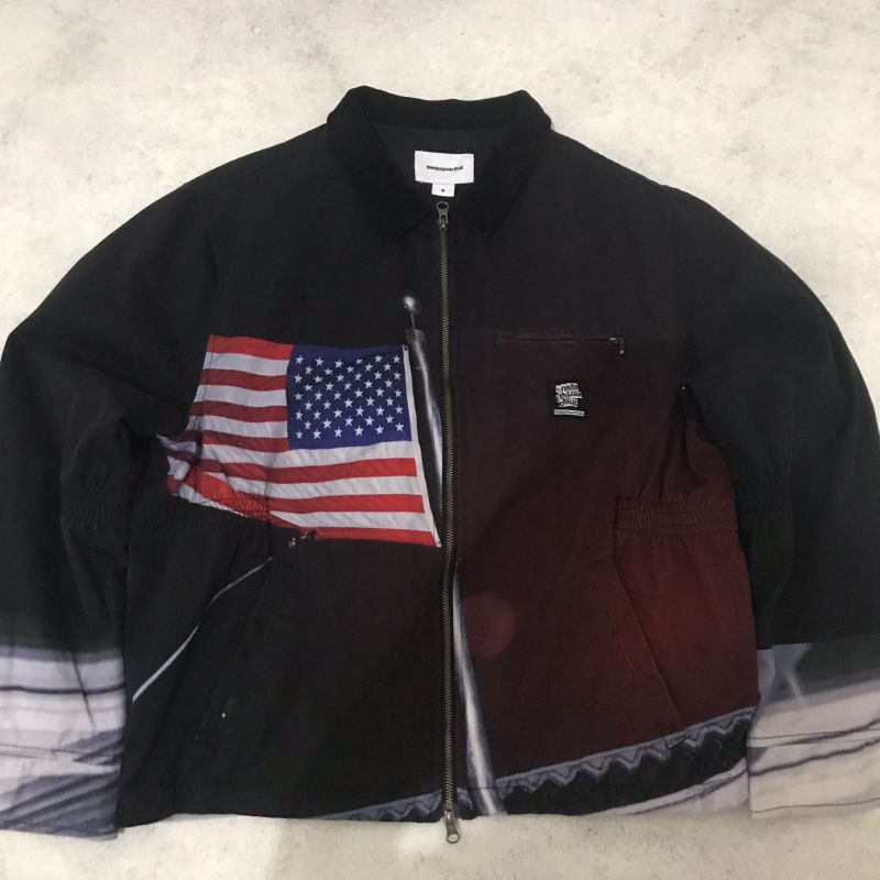 thisisneverthat american flag work jacket