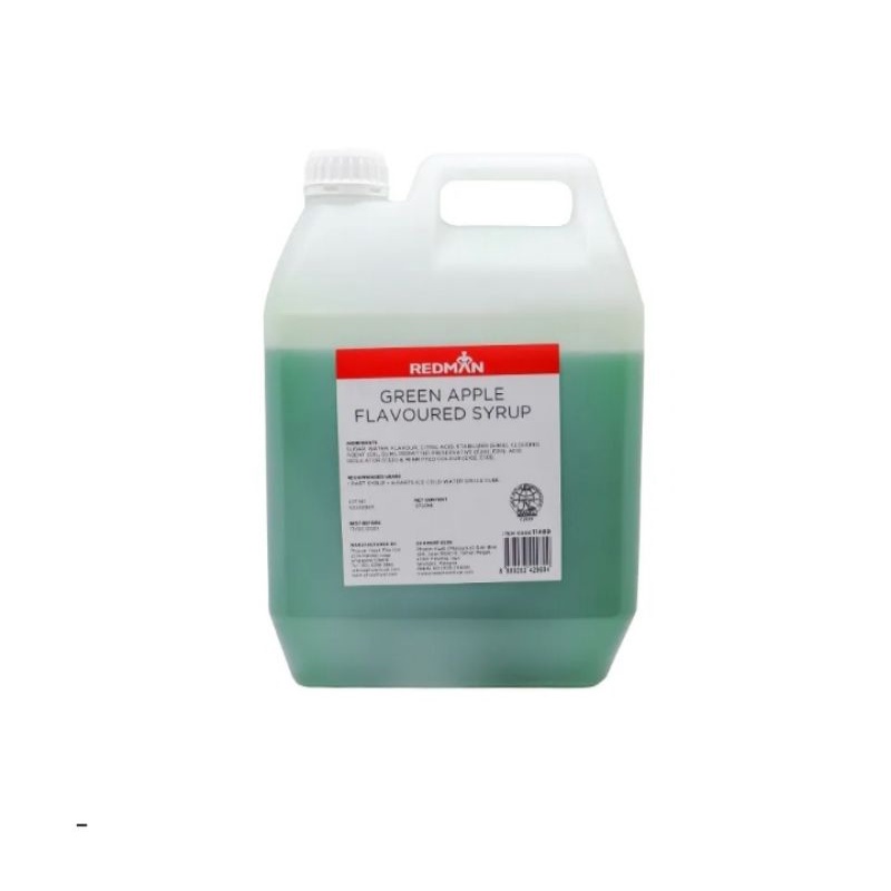 Jual Redman Green Apple Flavored Syrup 5kg Sirup Apel Hijau Shopee