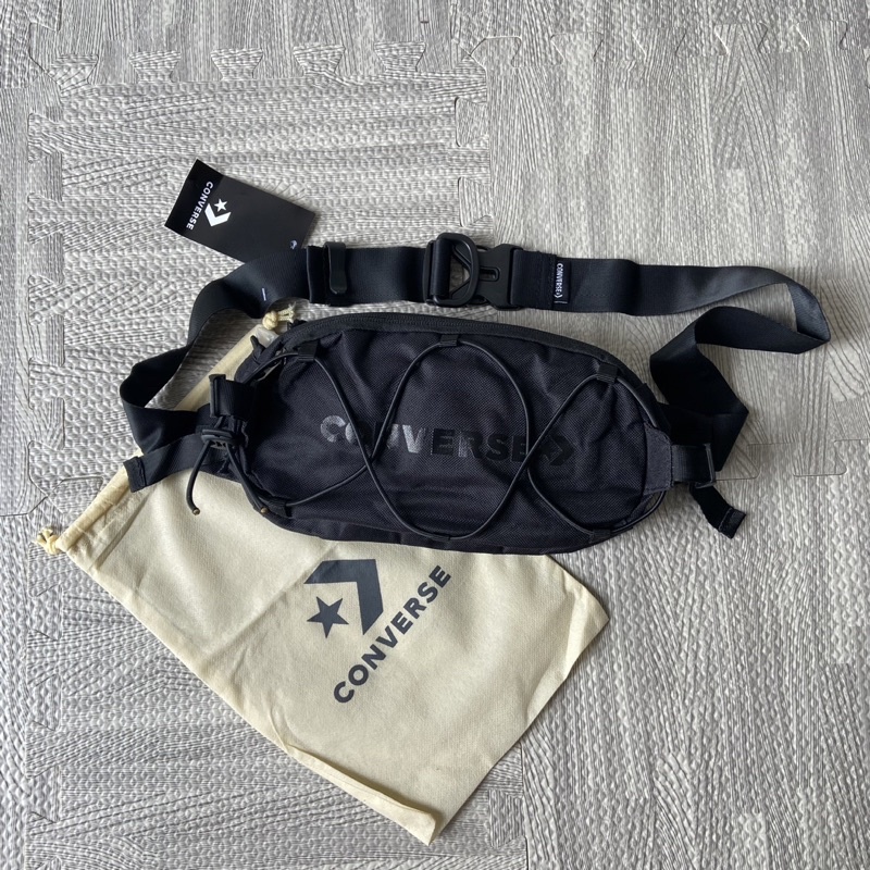 Converse swap out waist bag / swapout black hitam full tag With Dustbag