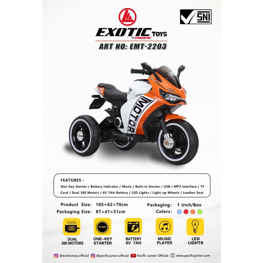 MOTORAN AKI ANAK EMT-2203 EXOTIC