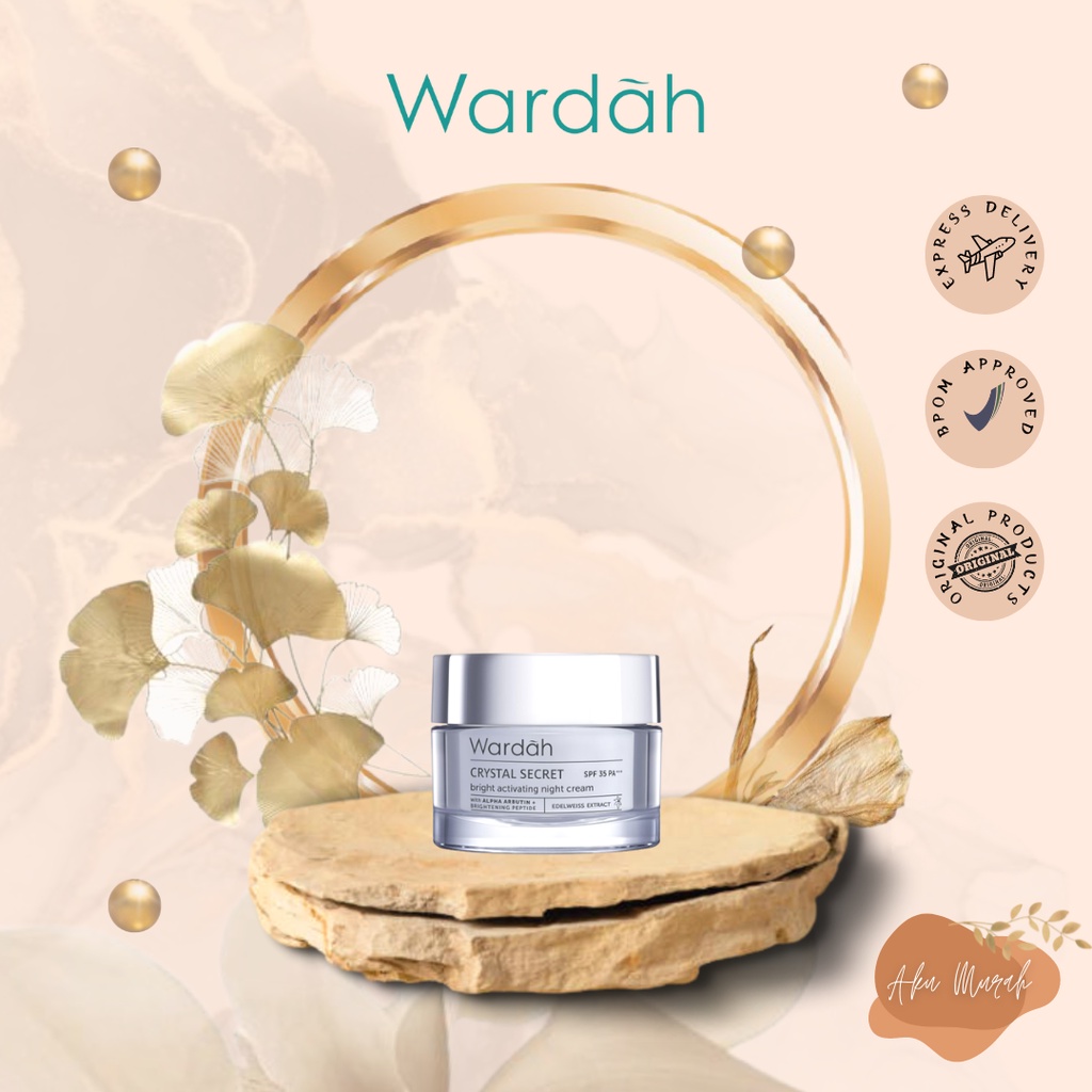 ✨ AKU MURAH ✨ Wardah Crystal Secret Bright Activating Night Cream (Krim Malam Mencerahkan)