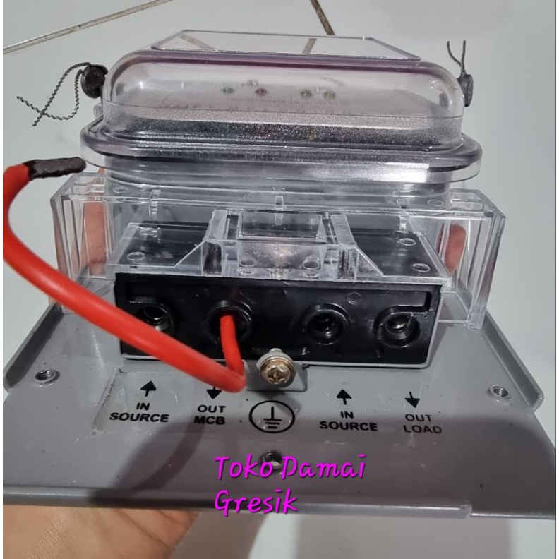 Melcoinda Kwh meter analog semi digital 1 phase 5(40)A Baru