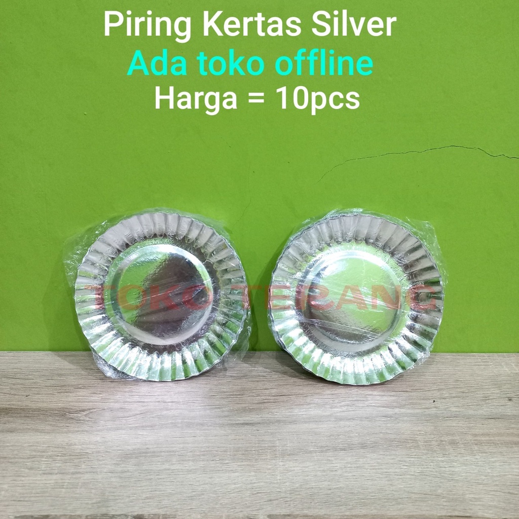 Jual Piring Kertas Silver Piring Kue Ulang Tahun Shopee Indonesia