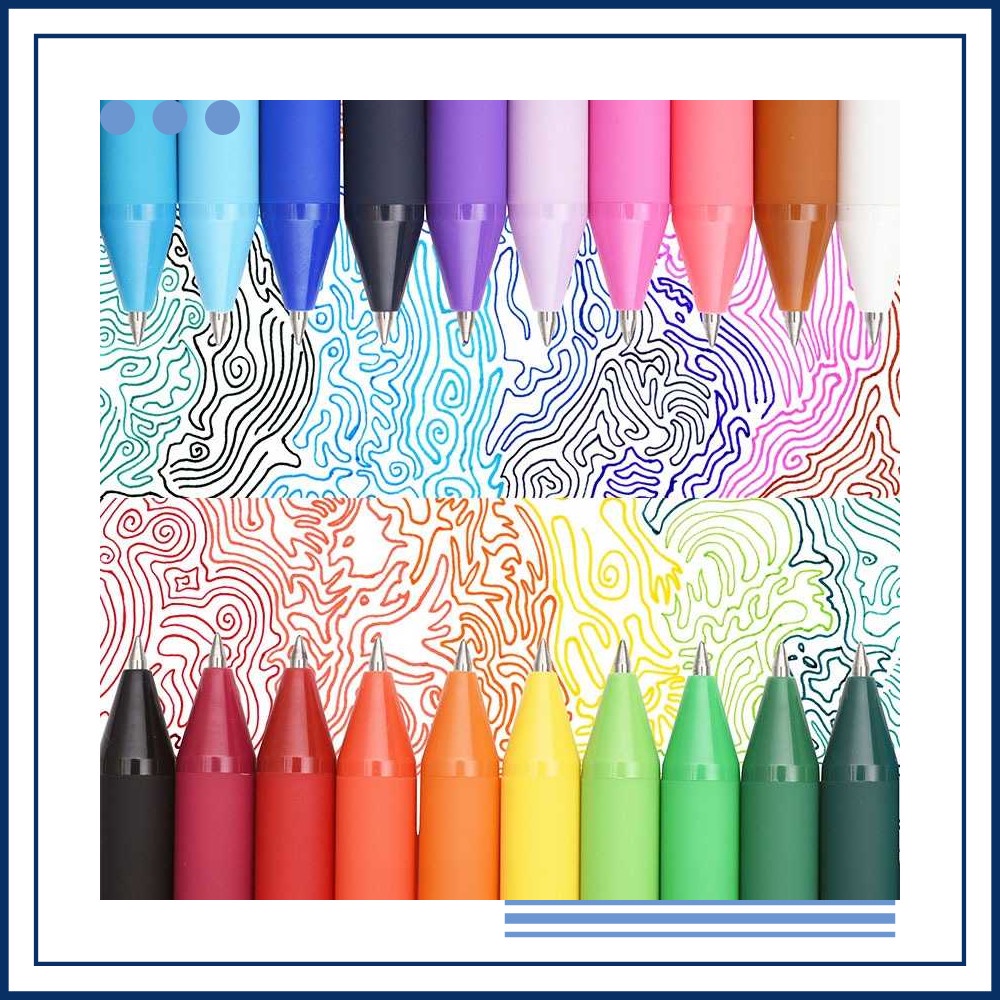

Terlaris KACO PURE Candy Gel Pen Pena Pulpen Bolpoin 0.5mm 20PCS - K1015 (Colorful Ink) Elegan