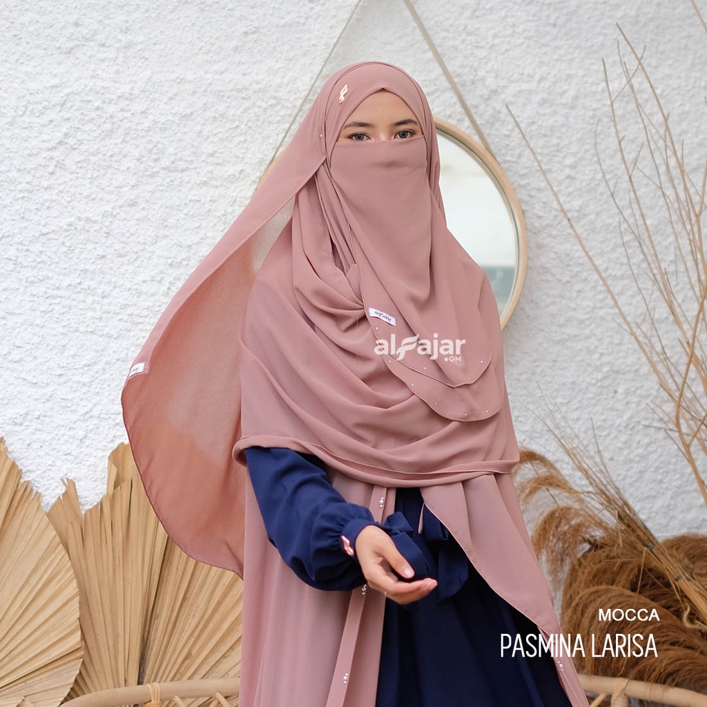 Jilbab Pasmina Larisa Ceruty Babydoll by Alfajar Free Cadar