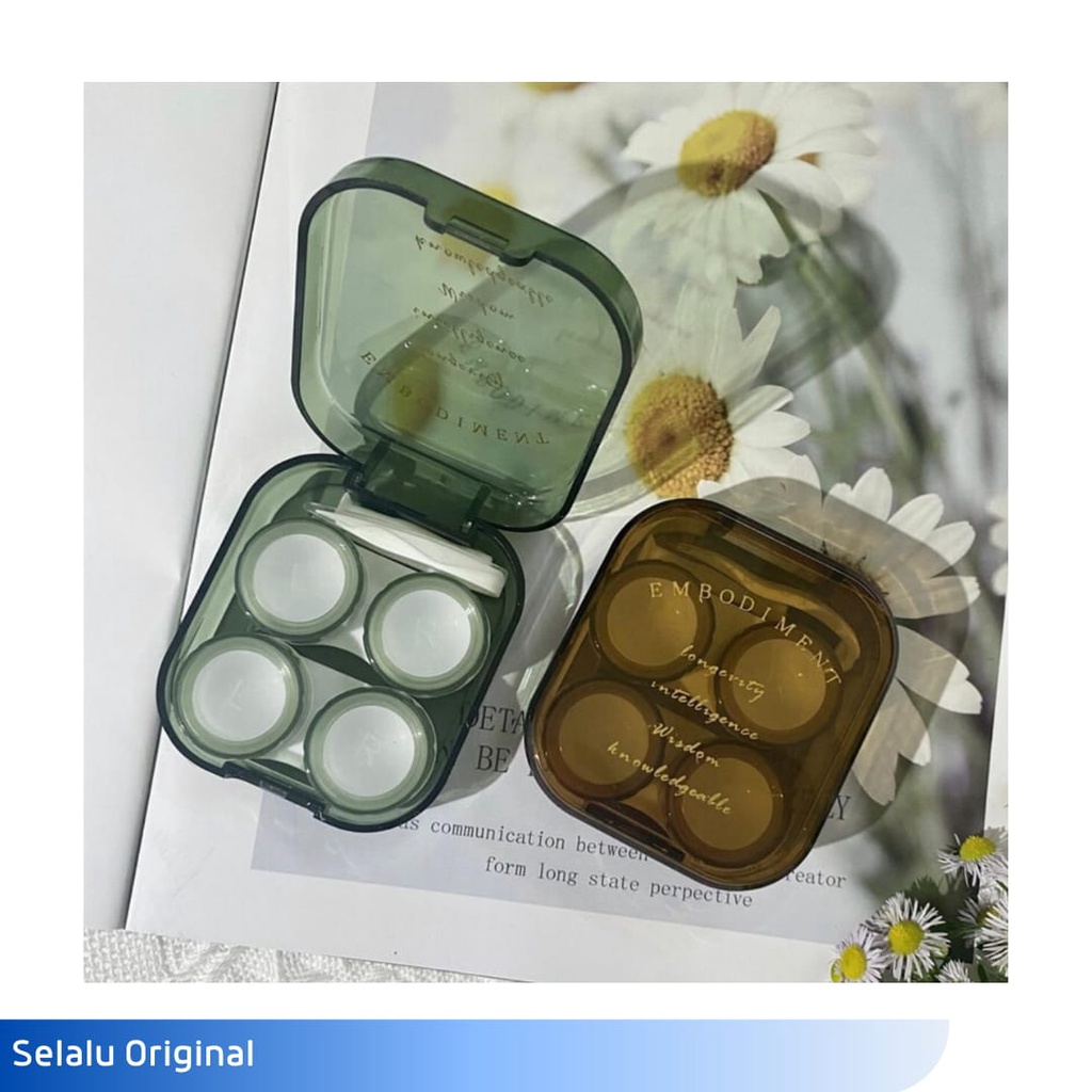 Tempat Case Softlens Square Marble