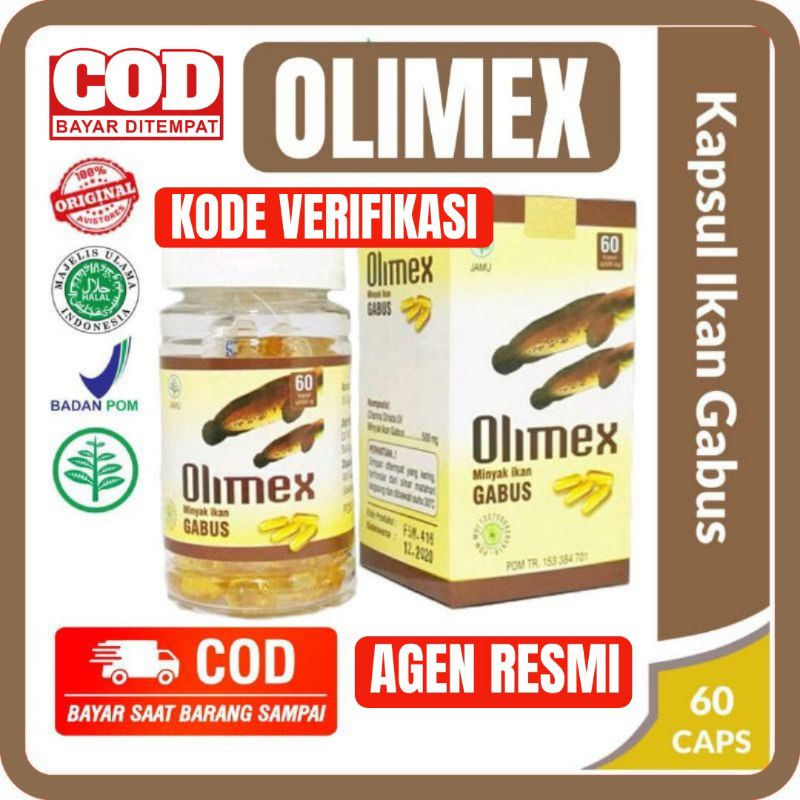 [𝗕𝗜𝗦𝗔 𝗖𝗢𝗗] 𝗢𝗟𝗜𝗠𝗘𝗫 - KAPSUL KUTUK OLIMEX - KAPSUL KUTHUL OLIMEX - OLIMEX - Obat Luka Pasca Operasi - 